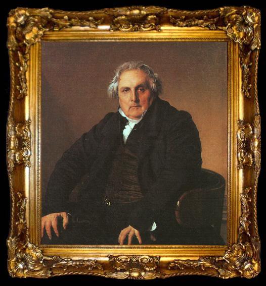 framed  Jean-Auguste Dominique Ingres Portrait of Louis Francois Bertin, ta009-2